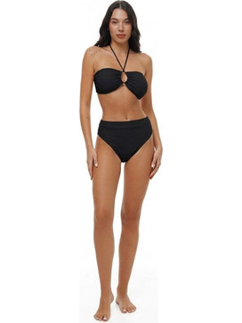 Bluepoint Effortless Chic Ψηλόμεσο Bikini Slip Μαύρο 26065016-02