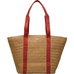 Roxy Songbirdy Ψάθινη Τσάντα Θαλάσσης Ώμου Κόκκινη ERJBT03440-YEF0