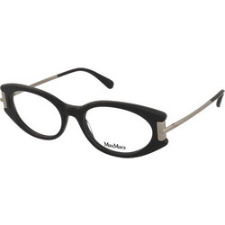 Max Mara MM5225 001 Ανδρικός Σκελετός Γυαλιών Οράσεως Κοκάλινος Μεταλλικός Ασημί Μαύρος
