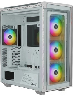 Adata Battlecruiser II Super White Gaming Midi Tower Κουτί Υπολογιστή RGB με Πλαϊνό Παράθυρο