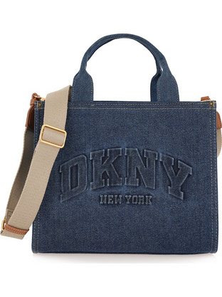 DKNY Hadlee Γυναικεία Τσάντα Χειρός Υφασμάτινη Navy Μπλε R62AYR57-GF6