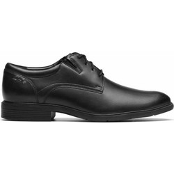 Clarks Steadwell Ανδρικά Σκαρπίνια Derby Δερμάτινα Μαύρα 26184679