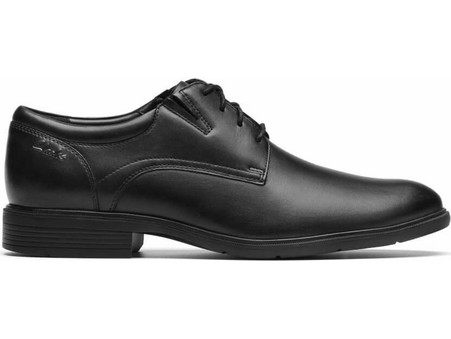 Clarks Steadwell Ανδρικά Σκαρπίνια Derby Δερμάτινα Μαύρα 26184679