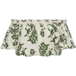 Lynne Γυναικείο Καλοκαιρινό Crop Top Εκρού 0155-0010002-54