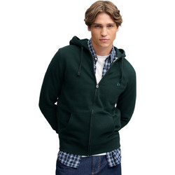 Superdry Ανδρική Ζακέτα Φούτερ με Κουκούλα και Φερμουάρ Κυπαρισσί M2014703A-M8H