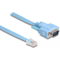 DeLOCK 63353 Καλώδιο RS-232 DB9 Male to RJ45 1m Blue