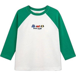 Dpam Παιδικό T-Shirt Μακρυμάνικο Λευκό Πράσινο BOTYTEE3