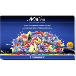 Staedtler Mars Lumograph Ξυλομπογιές Ακουαρέλας Σετ 60τμχ
