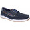Freemood Ανδρικά Μοκασίνια Boat Shoes Δερμάτινα Navy Μπλε E067-103