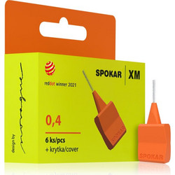 Spokar XM Μεσοδόντια Βουρτσάκια 0.4mm Πορτοκαλί 6τμχ