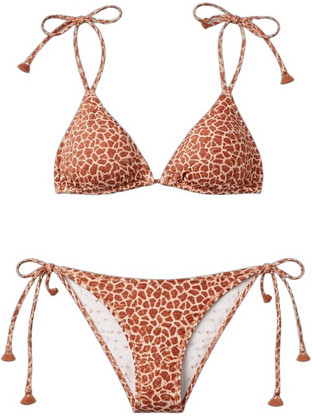 Lida Bikini Set Τριγωνάκι Animal Print Καφέ 9-29139-2908