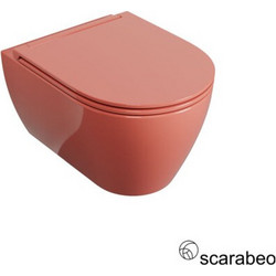 Scarabeo Glam/50,5 Twist Λεκάνη Τουαλέτας Κρεμαστή χωρίς Καζανάκι με Κάλυμμα Slim Soft Close 520100SC-820
