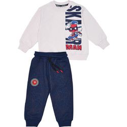 Sprint Παιδικό Σετ Φόρμας Λευκό Navy Μπλε 262-1008-202