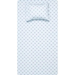 Borea Σετ Παιδικά Σεντόνια Μονά Βαμβακερά 160x240 Crown Light Blue 2τμχ