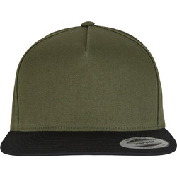 Flexfit Classic 5 Panel Ανδρικό Καπέλο Jockey Snapback Υφασμάτινο Χακί 6007-00868