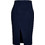 Conquista Μίντι Φούστα Υφασμάτινη Ψηλόμεση Pencil Navy Μπλε C210-335-41