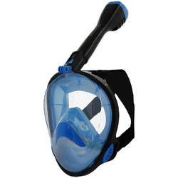BlueWave Crystal Μάσκα Θαλάσσης με Αναπνευστήρα Μαύρη Μπλε 61033