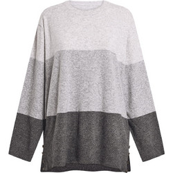 Celestino Γυναικείο Πουλόβερ Oversized Γκρι Ανθρακί WU7948.4578
