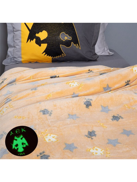 Palamaiki Aek Παιδική Κουβέρτα Fleece 160x220 Κίτρινη