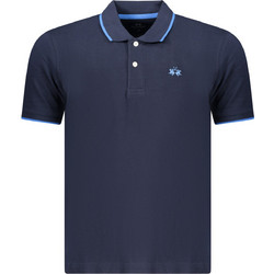 La Martina Ανδρική Μπλούζα Polo Κοντομάνικη Navy Μπλε BPMP04PK031-07017