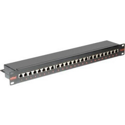 Roline 26.11.0361 Ethernet Patch Panel Rack 1U 19" 24 Θυρών Cat.6 Shielded STP