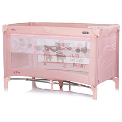 Chipolino Ariel Παρκοκρέβατο 2 Επιπέδων με Στρώμα & Δίχτυ Powder Pink KOSIAR264PP
