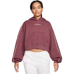 Nike Studio Γυναικείο Αθλητικό Crop Top με Κουκούλα Φούξια IO9948-654
