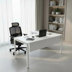 Stewe Home Γωνιακό Γραφείο Υπολογιστή Ξύλινο 160x80x75cm 880614