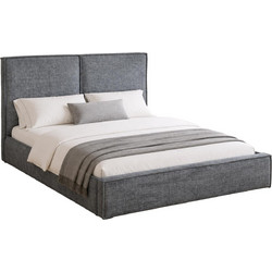 HomeMarkt Sonder Κρεβάτι Υπέρδιπλο Υφασμάτινο με Αποθηκευτικό Χώρο & Μηχανισμό Ανύψωσης 160x200cm HM764.01