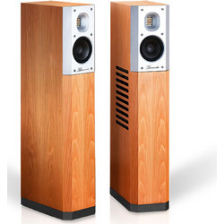 Burmester B25 Ζεύγος Ηχείων Hi-Fi Δαπέδου 200W 3 Δρόμων High-gloss Macassar