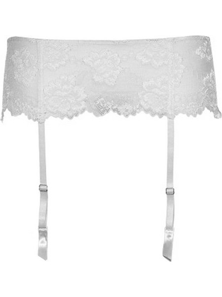 Lormar My Class Lux Ζαρτιέρες με Δαντέλα See Through Λευκές