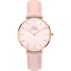 Daniel Wellington Γυναικείο Ρολόι με Ροζ Δερμάτινο Λουράκι DW00600514