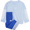 Adidas Βρεφικό Σετ Χειμωνιάτικο Γαλάζιο Royal Blue JD6483