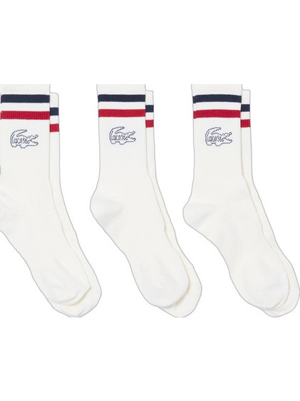 Lacoste Ανδρικές Κάλτσες Ψηλές Nude 3Pack RA9191-WLI