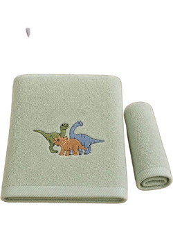 Astron Dinosaurs Σετ Παιδικές Πετσέτες 2τμχ 500gr/m² 85203