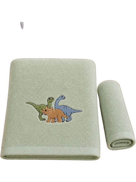 Astron Dinosaurs Σετ Παιδικές Πετσέτες 2τμχ 500gr/m² 85203