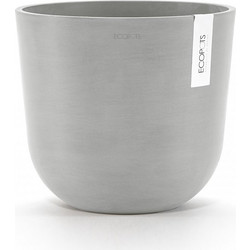 Ecopots Oslo Γλάστρα Εσωτερικού Χώρου Στρογγυλή Πλαστική Γκρι 25x21.8cm EOS74.029.25SWA
