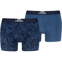 Levi's Ανδρικά Μποξεράκια Σετ 2Pack Navy Μπλε 701238541-001
