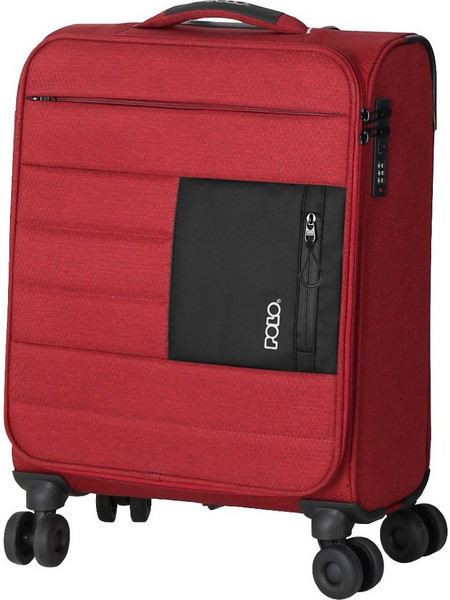 Polo Athens 965006-3300 Βαλίτσα Καμπίνας 55x40x20cm με 4 Ρόδες Κόκκινη