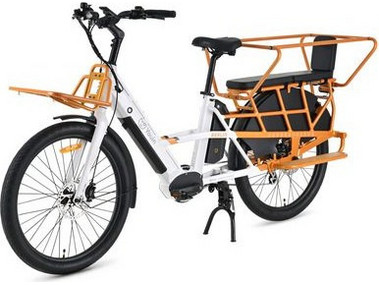 Youin Cargo Berlin Ηλεκτρικό Ποδήλατο Πόλης 26" 250W με 7 Ταχύτητες και Δισκόφρενα Λευκό