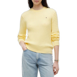 Tommy Hilfiger Γυναικεία Πλεκτή Μπλούζα Κίτρινη WW0WW44993-ZF0
