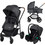 Bebe Confort Trio Haze Καρότσι Μωρού 3 σε 1 Black