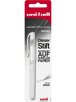 Uni-Ball Signo Broad Στυλό Gel 0.6mm Λευκό 146895