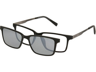 Solano CL90316 D Ανδρικός Σκελετός Γυαλιών Οράσεως με Clip-On Μεταλλικός Μαύρος