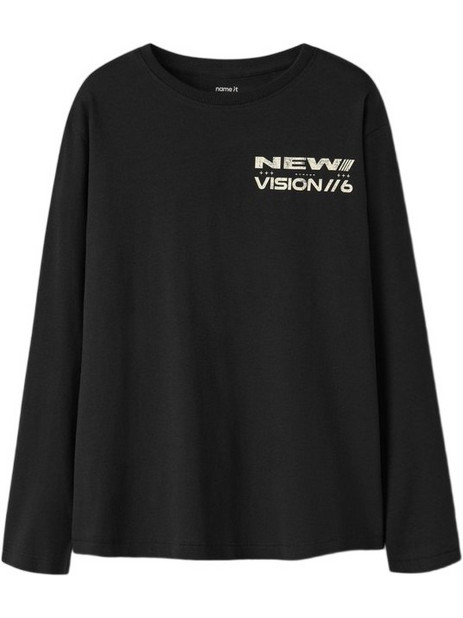 Name It Παιδικό T-Shirt Μακρυμάνικο Μαύρο 13259108
