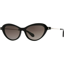 Carven CC4096S NO60 Γυναικεία Γυαλιά Ηλίου Cat Eye Μεταλλικά Ασημί Μαύρο με Μαύρο Φακό
