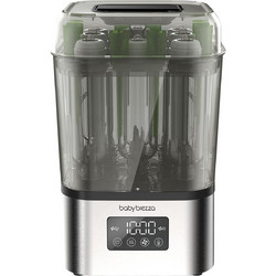 Baby Brezza SuperQuick Βρεφικός Αποστειρωτής Μπιμπερό Ηλεκτρικός με Στεγνωτήρα Stainless Steel BRZ0209