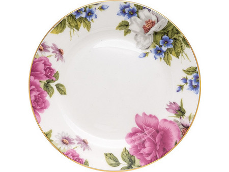 Beauty Home Eternal Πιάτο Ρηχό Πορσελάνης 20cm ART 7724