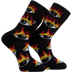 Volcom Ανδρικές Κάλτσες Ψηλές με Σχέδια Μαύρες D6332604-BLK