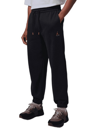 Jordan Brooklyn Ανδρικό Παντελόνι Φόρμας Fleece με Λάστιχο Μαύρο IM8906-010